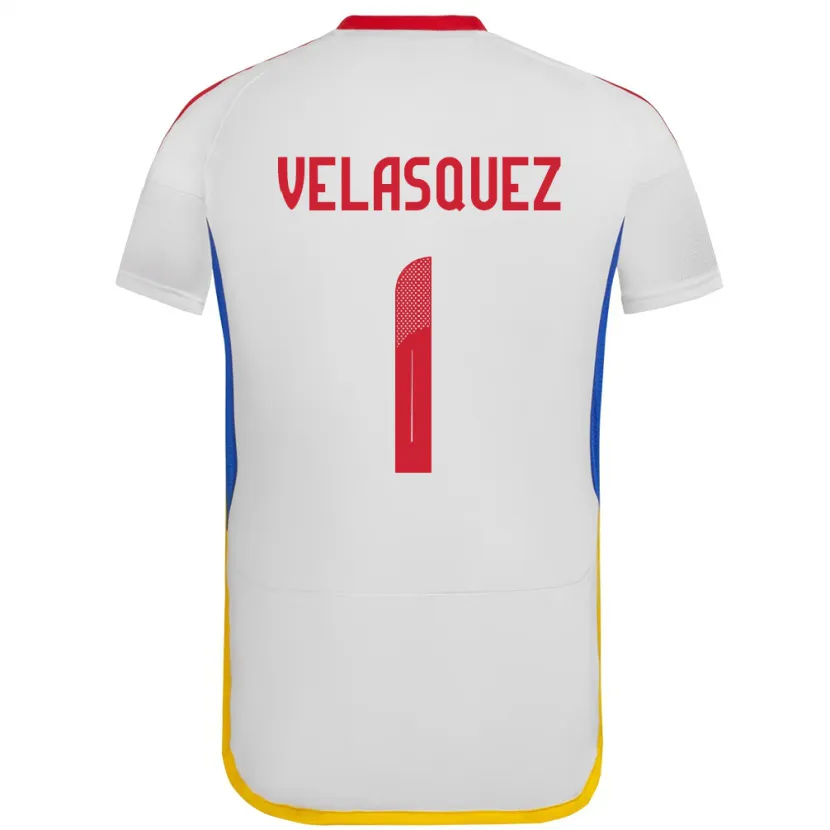 Danxen Mann Venezuela Yessica Velásquez #1 Hvit Bortetrøye Drakt Trøye 24-26 Skjorter T-Skjorte