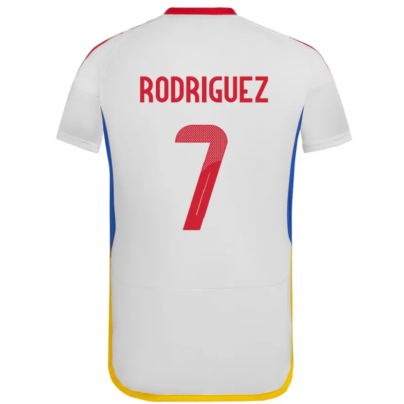 Danxen Mann Venezuela Daniuska Rodriguez #7 Hvit Bortetrøye Drakt Trøye 24-26 Skjorter T-Skjorte