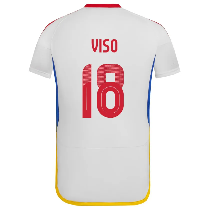 Danxen Mann Venezuela Ysaura Viso #18 Hvit Bortetrøye Drakt Trøye 24-26 Skjorter T-Skjorte