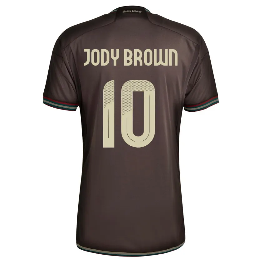 Danxen Mann Jamaica Jody Brown #10 Nattbrun Bortetrøye Drakt Trøye 24-26 Skjorter T-Skjorte