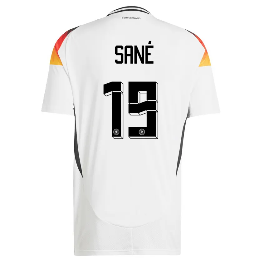 Danxen Dame Tyskland Leroy Sane #19 Hvit Hjemmetrøye Drakt Trøye 24-26 Skjorter T-Skjorte