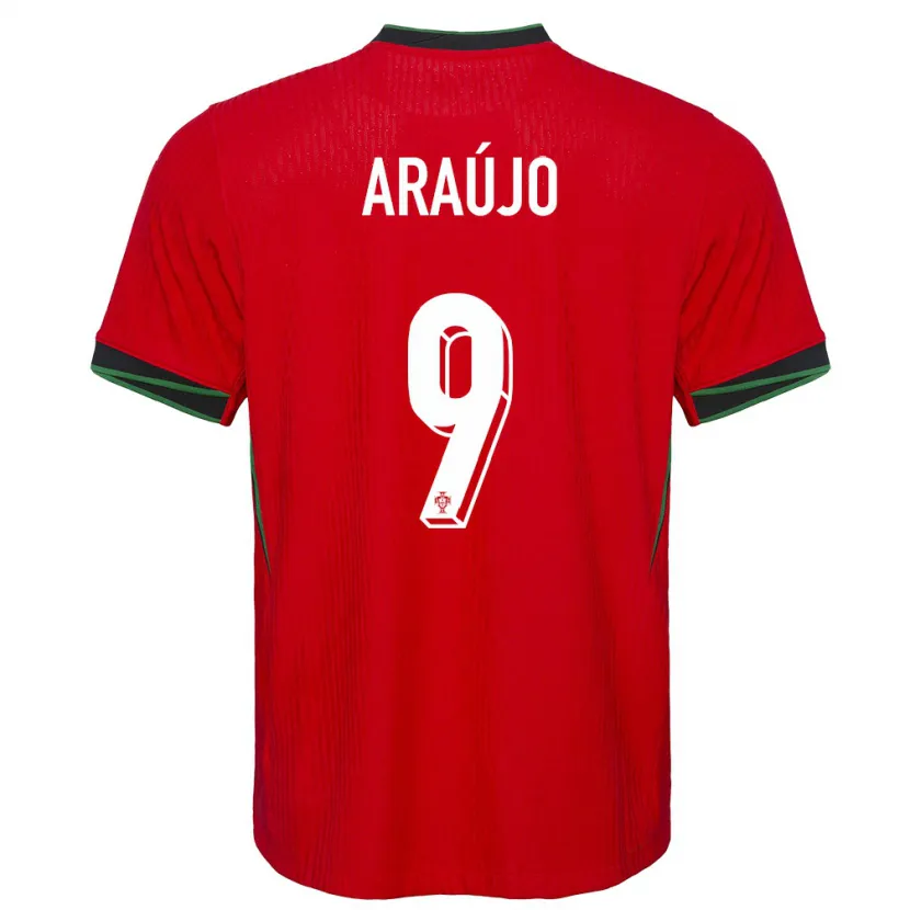 Danxen Dame Portugal Henrique Araujo #9 Rød Hjemmetrøye Drakt Trøye 24-26 Skjorter T-Skjorte