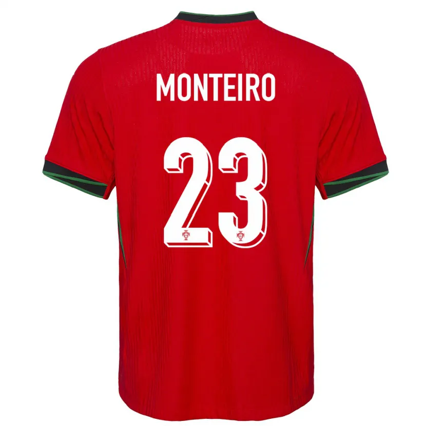 Danxen Dame Portugal David Monteiro #23 Rød Hjemmetrøye Drakt Trøye 24-26 Skjorter T-Skjorte