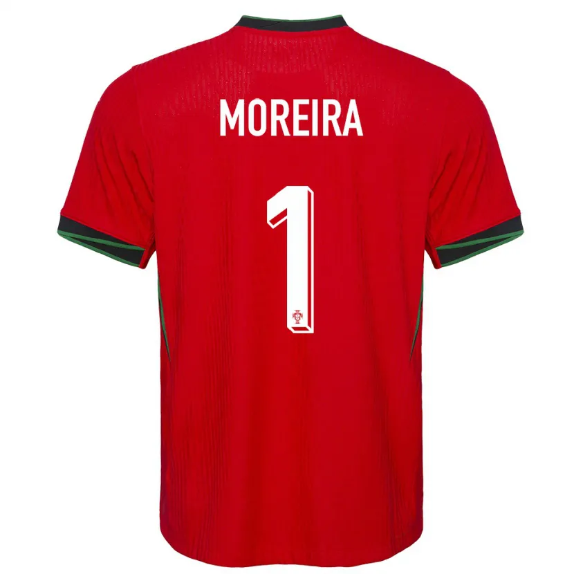 Danxen Dame Portugal Andre Moreira #1 Rød Hjemmetrøye Drakt Trøye 24-26 Skjorter T-Skjorte