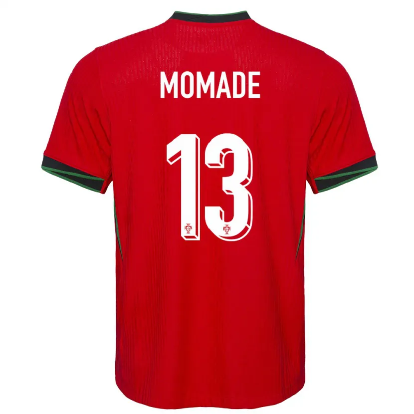 Danxen Dame Portugal Rayhan Momade #13 Rød Hjemmetrøye Drakt Trøye 24-26 Skjorter T-Skjorte