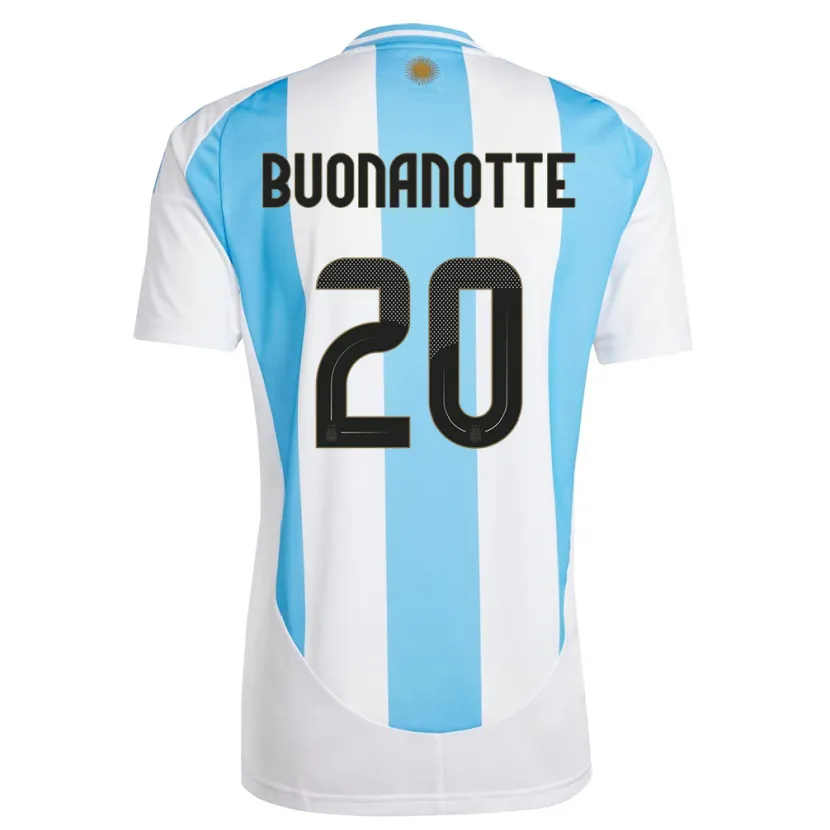 Danxen Dame Argentina Facundo Buonanotte #20 Hvit Blå Hjemmetrøye Drakt Trøye 24-26 Skjorter T-Skjorte