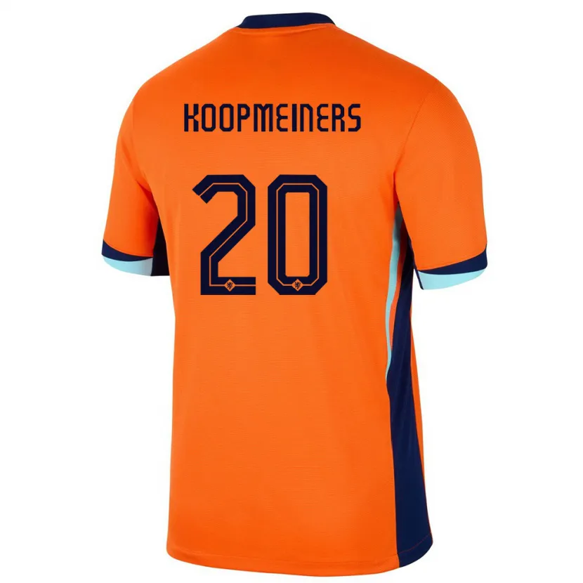 Danxen Dame Nederland Teun Koopmeiners #20 Oransje Hjemmetrøye Drakt Trøye 24-26 Skjorter T-Skjorte