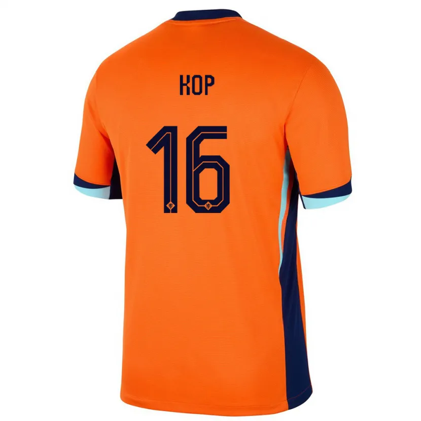 Danxen Dame Nederland Lize Kop #16 Oransje Hjemmetrøye Drakt Trøye 24-26 Skjorter T-Skjorte