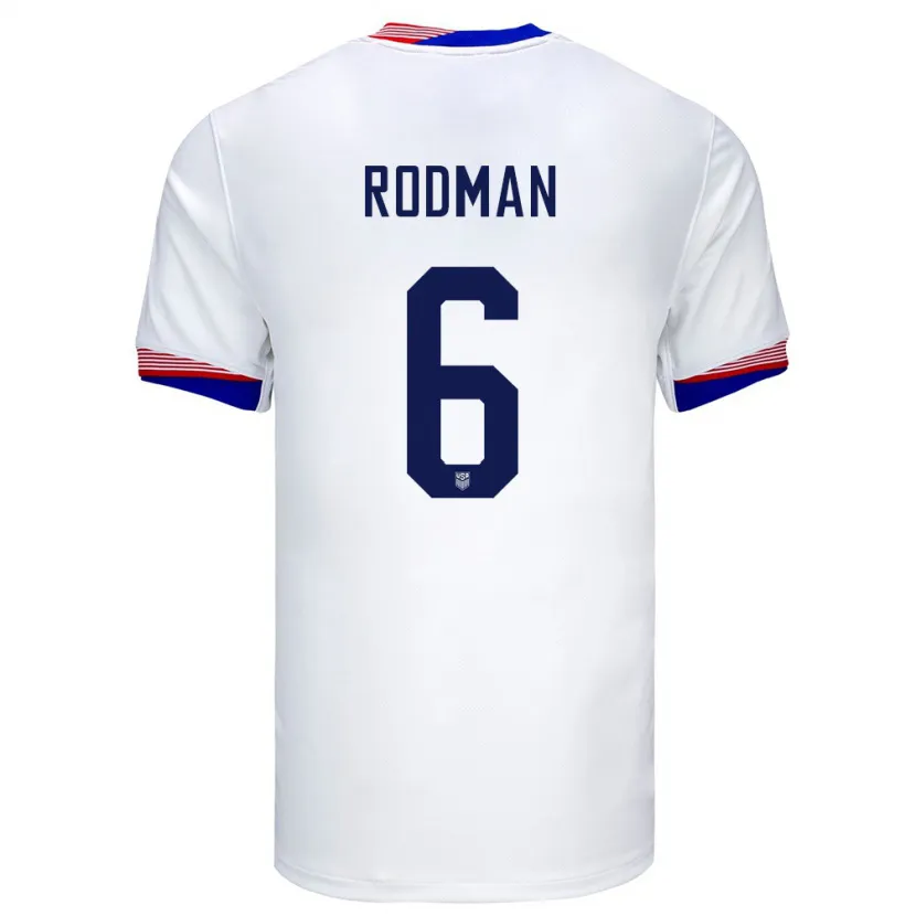 Danxen Dame Usa Trinity Rodman #6 Hvit Hjemmetrøye Drakt Trøye 24-26 Skjorter T-Skjorte