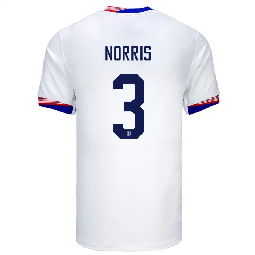Danxen Dame Usa Nolan Norris #3 Hvit Hjemmetrøye Drakt Trøye 24-26 Skjorter T-Skjorte