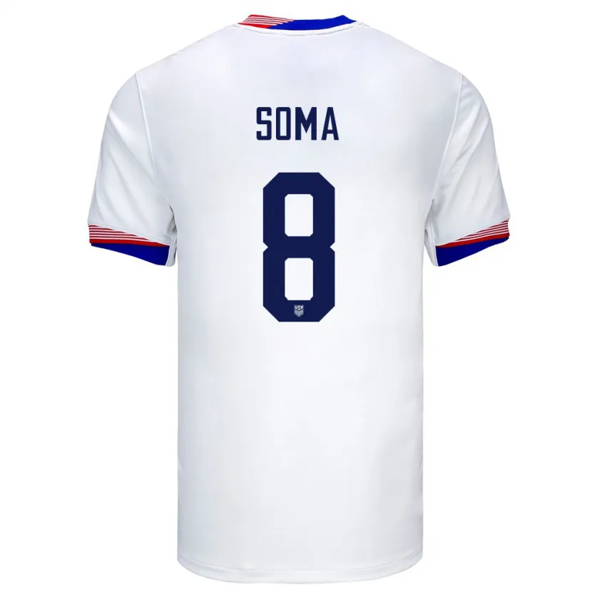 Danxen Dame Usa Pedro Soma #8 Hvit Hjemmetrøye Drakt Trøye 24-26 Skjorter T-Skjorte