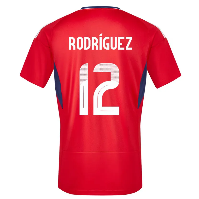 Danxen Dame Costa Rica Lixy Rodriguez #12 Rød Hjemmetrøye Drakt Trøye 24-26 Skjorter T-Skjorte