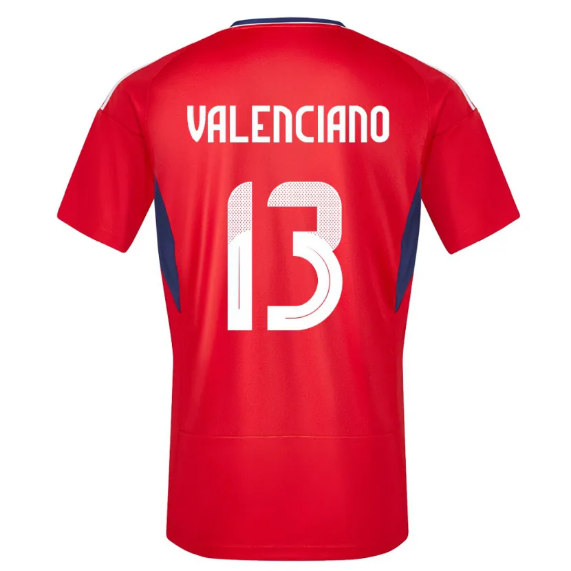 Danxen Dame Costa Rica Emilie Valenciano #13 Rød Hjemmetrøye Drakt Trøye 24-26 Skjorter T-Skjorte