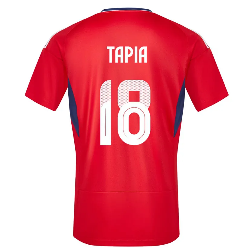 Danxen Dame Costa Rica Priscilla Tapia #18 Rød Hjemmetrøye Drakt Trøye 24-26 Skjorter T-Skjorte
