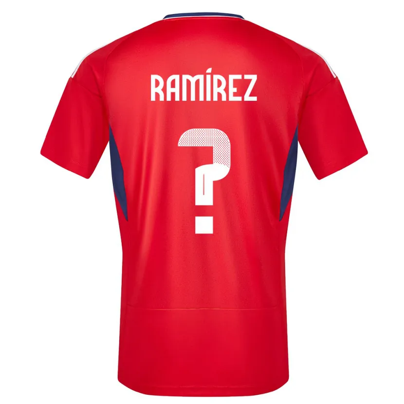 Danxen Dame Costa Rica Walter Ramirez #0 Rød Hjemmetrøye Drakt Trøye 24-26 Skjorter T-Skjorte