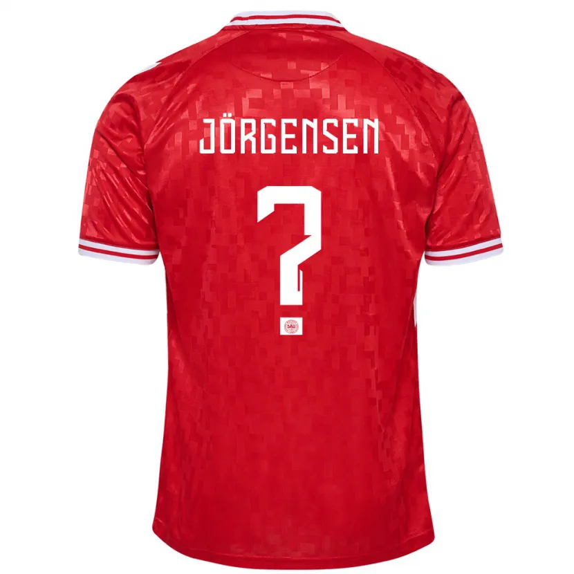 Danxen Dame Danmark Thomas Jörgensen #0 Rød Hjemmetrøye Drakt Trøye 24-26 Skjorter T-Skjorte