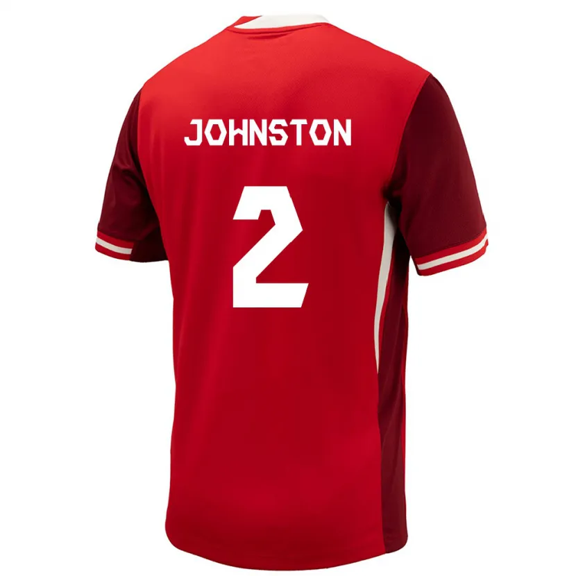Danxen Dame Canada Alistair Johnston #2 Rød Hjemmetrøye Drakt Trøye 24-26 Skjorter T-Skjorte