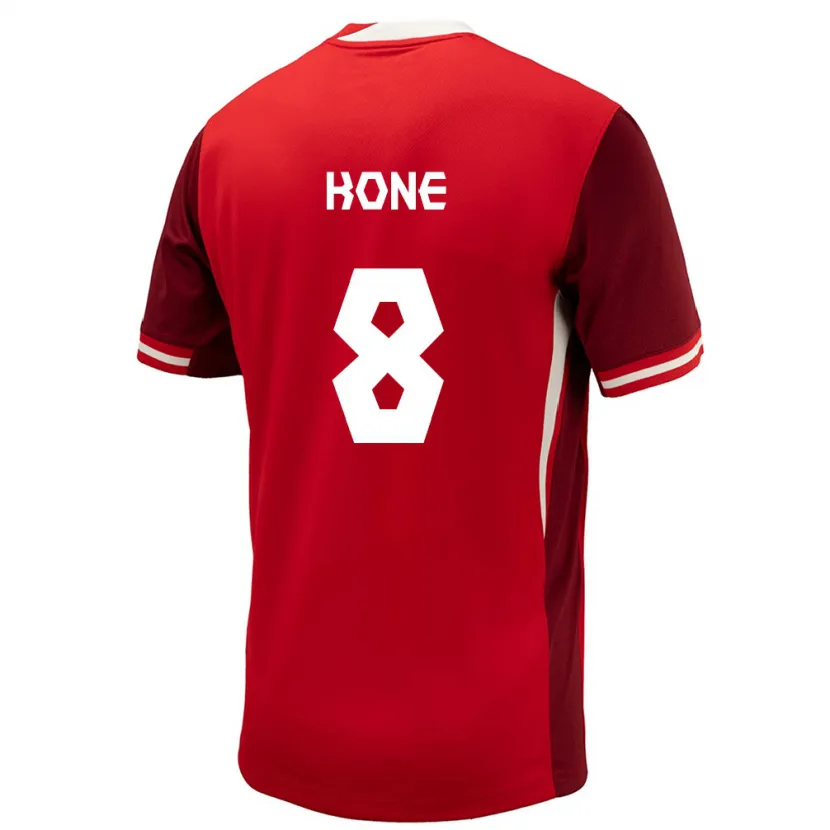 Danxen Dame Canada Ismaël Koné #8 Rød Hjemmetrøye Drakt Trøye 24-26 Skjorter T-Skjorte