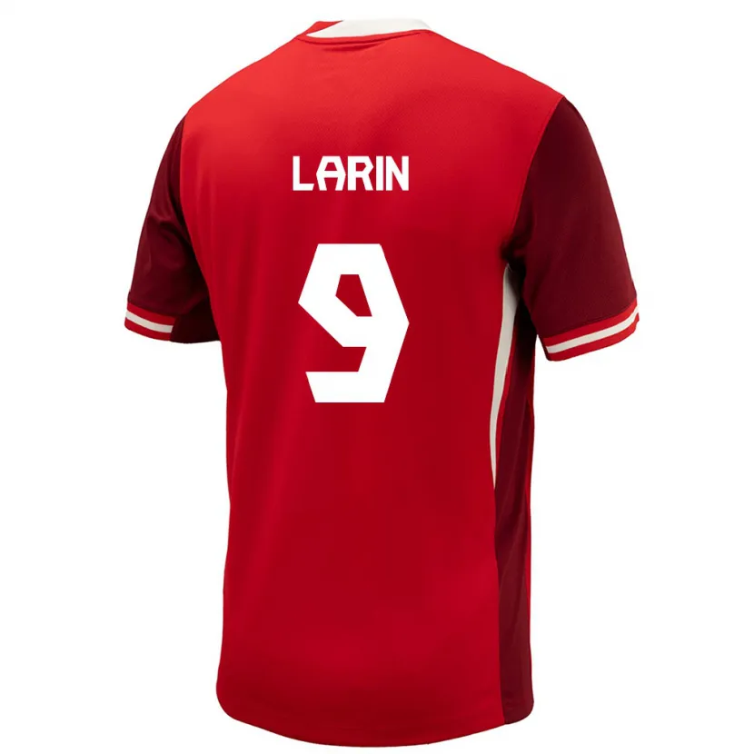 Danxen Dame Canada Cyle Larin #9 Rød Hjemmetrøye Drakt Trøye 24-26 Skjorter T-Skjorte