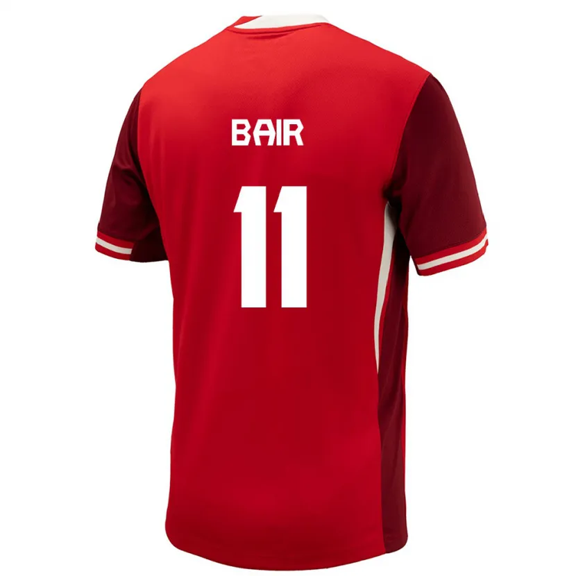Danxen Dame Canada Theo Bair #11 Rød Hjemmetrøye Drakt Trøye 24-26 Skjorter T-Skjorte
