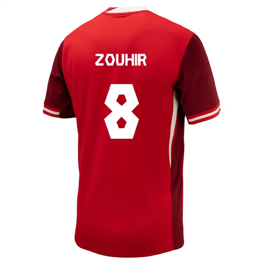 Danxen Dame Canada Rida Zouhir #8 Rød Hjemmetrøye Drakt Trøye 24-26 Skjorter T-Skjorte