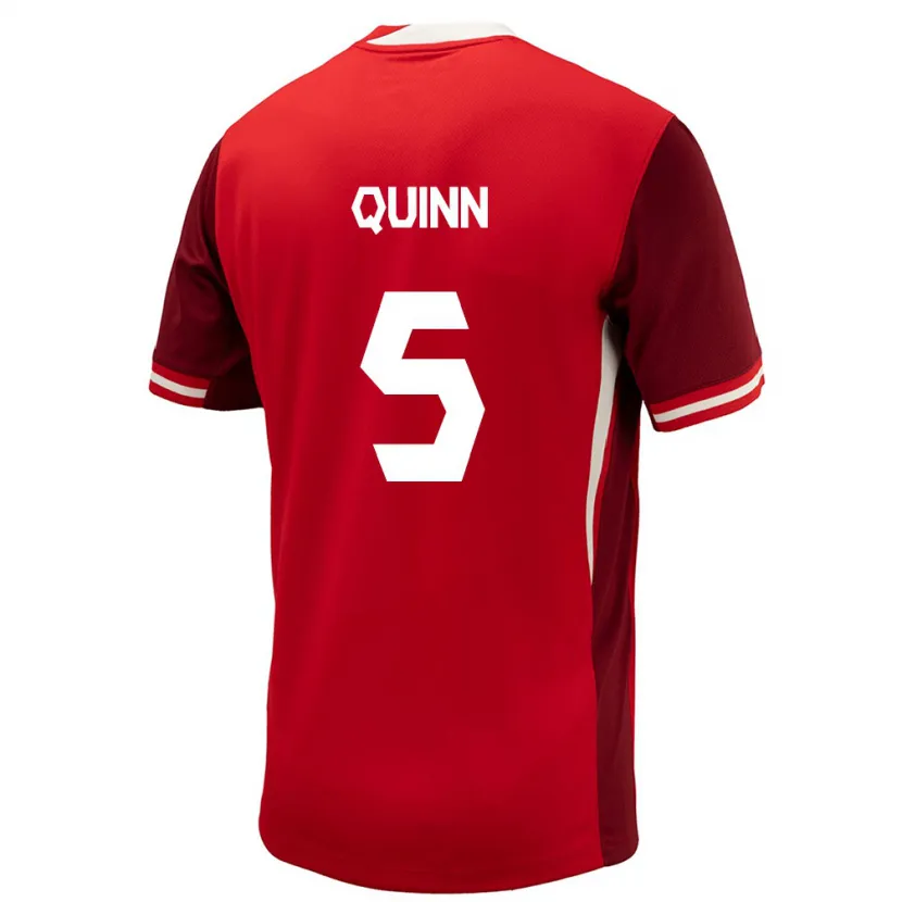 Danxen Dame Canada Quinn #5 Rød Hjemmetrøye Drakt Trøye 24-26 Skjorter T-Skjorte