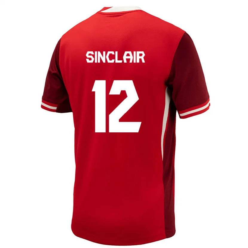 Danxen Dame Canada Christine Sinclair #12 Rød Hjemmetrøye Drakt Trøye 24-26 Skjorter T-Skjorte