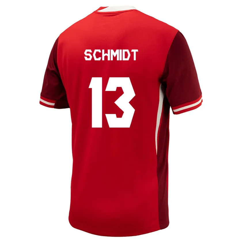 Danxen Dame Canada Sophie Schmidt #13 Rød Hjemmetrøye Drakt Trøye 24-26 Skjorter T-Skjorte