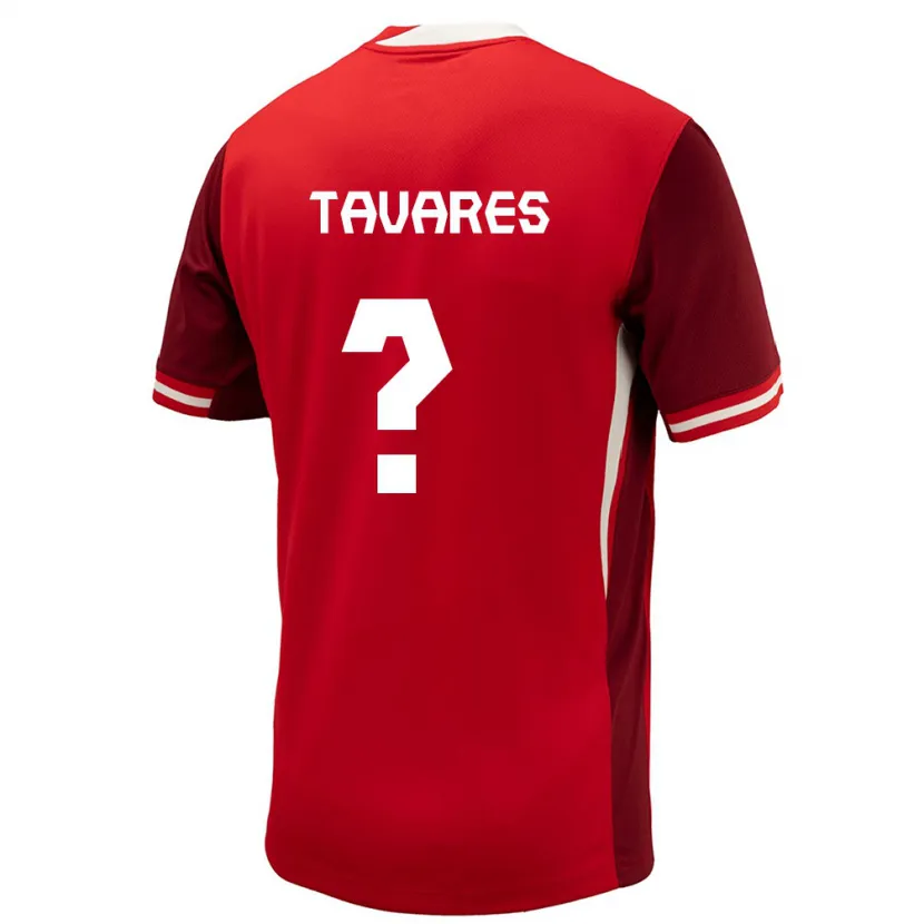 Danxen Dame Canada Hugo Tavares #0 Rød Hjemmetrøye Drakt Trøye 24-26 Skjorter T-Skjorte