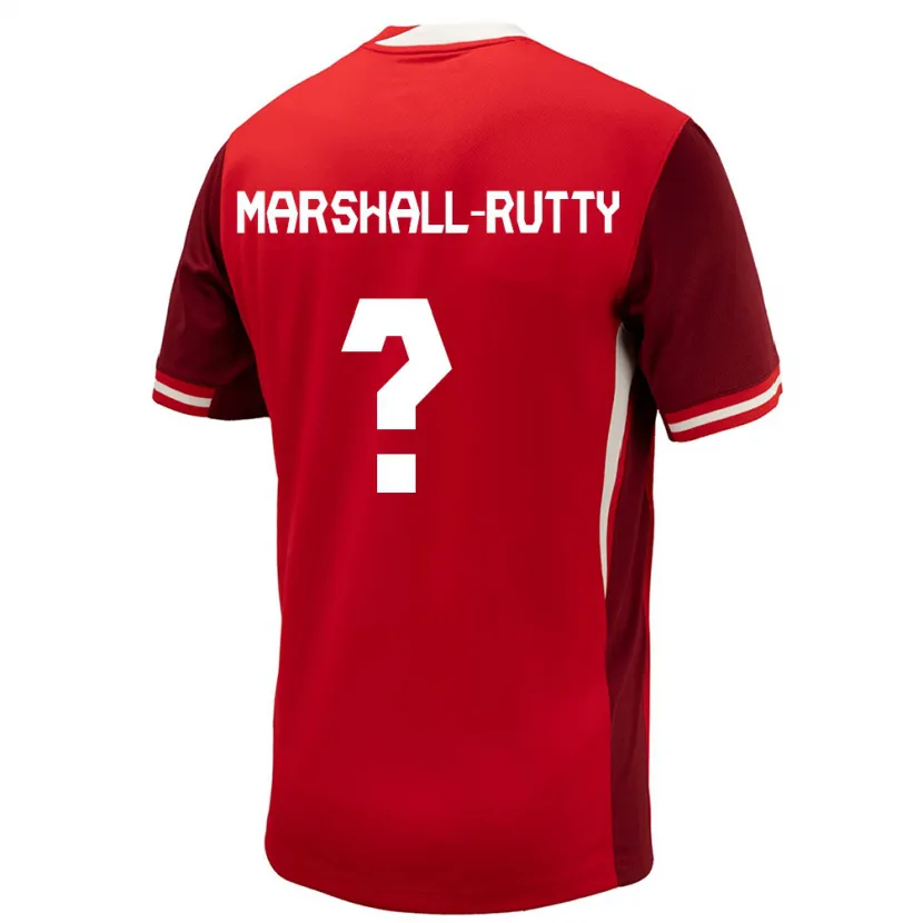 Danxen Dame Canada Jahkeele Marshall Rutty #0 Rød Hjemmetrøye Drakt Trøye 24-26 Skjorter T-Skjorte