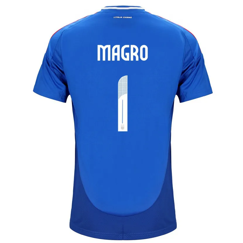 Danxen Dame Italia Federico Magro #1 Blå Hjemmetrøye Drakt Trøye 24-26 Skjorter T-Skjorte