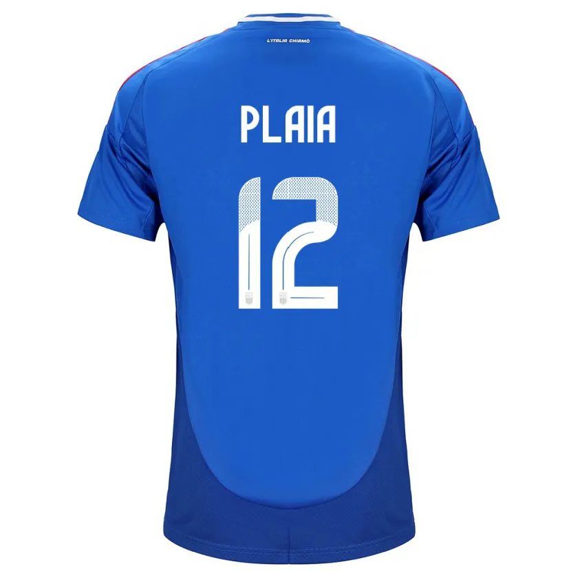 Danxen Dame Italia Francesco Plaia #12 Blå Hjemmetrøye Drakt Trøye 24-26 Skjorter T-Skjorte