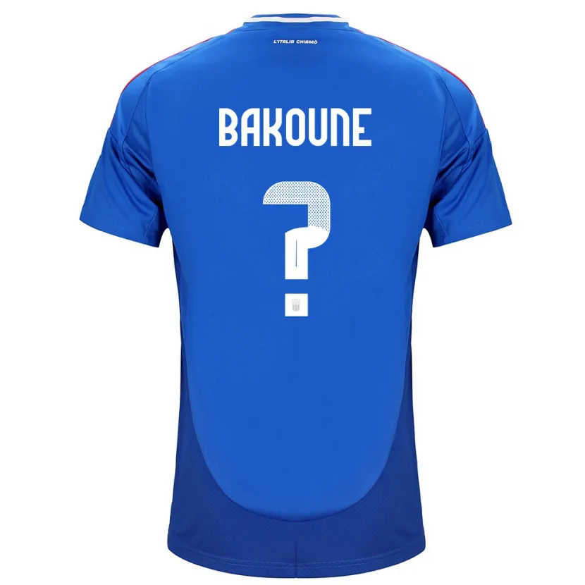 Danxen Dame Italia Adam Bakoune #0 Blå Hjemmetrøye Drakt Trøye 24-26 Skjorter T-Skjorte