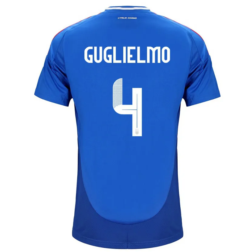 Danxen Dame Italia Lucia Di Guglielmo #4 Blå Hjemmetrøye Drakt Trøye 24-26 Skjorter T-Skjorte