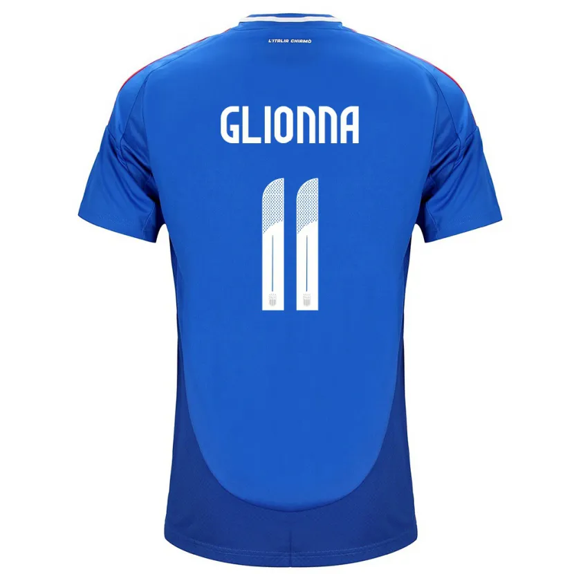 Danxen Dame Italia Benedetta Glionna #11 Blå Hjemmetrøye Drakt Trøye 24-26 Skjorter T-Skjorte