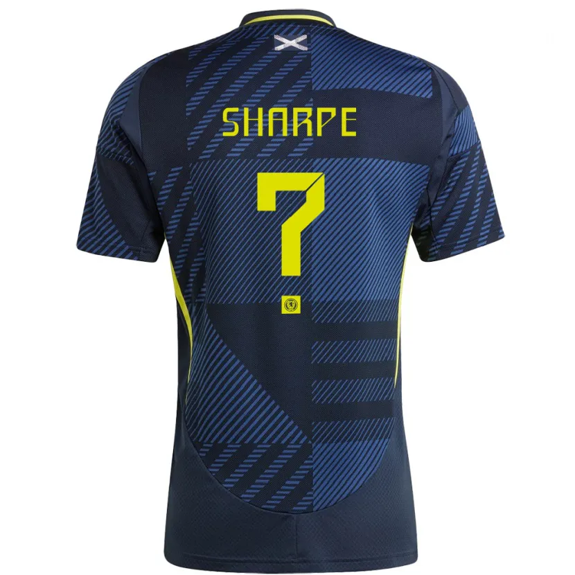 Danxen Dame Skottland Malachi Sharpe #0 Mørke Blå Hjemmetrøye Drakt Trøye 24-26 Skjorter T-Skjorte