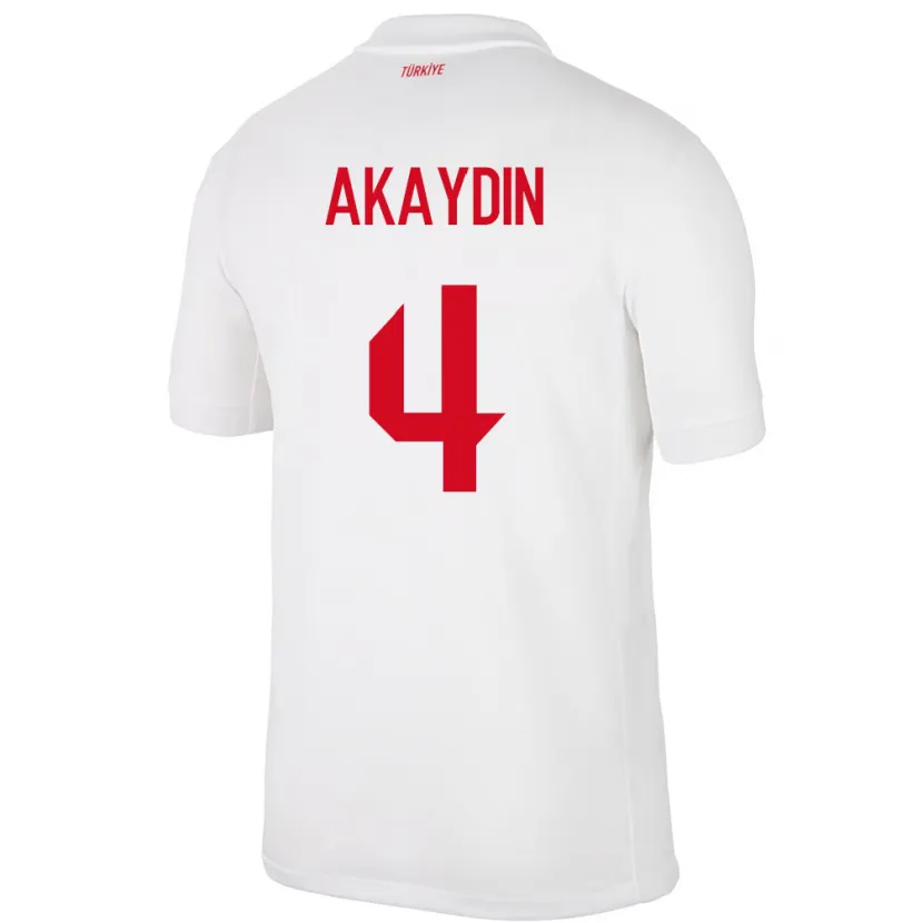 Danxen Dame Tyrkia Samet Akaydin #4 Hvit Hjemmetrøye Drakt Trøye 24-26 Skjorter T-Skjorte