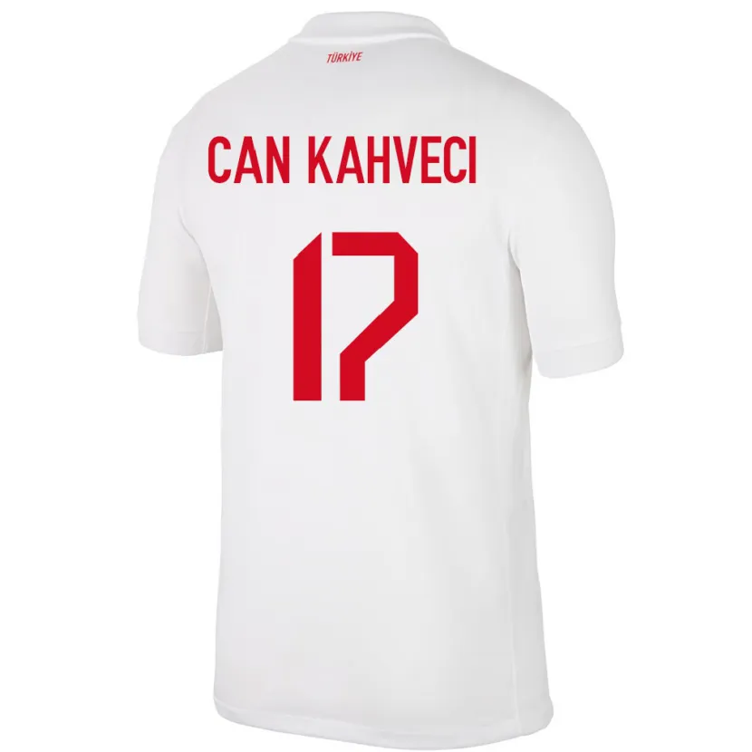 Danxen Dame Tyrkia İrfan Can Kahveci #17 Hvit Hjemmetrøye Drakt Trøye 24-26 Skjorter T-Skjorte