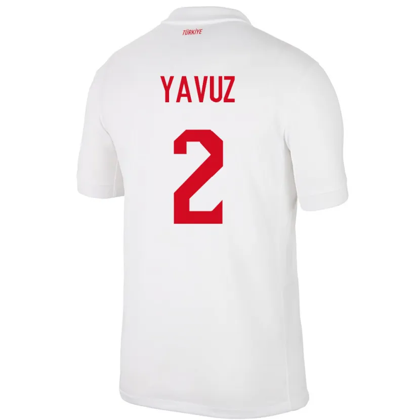 Danxen Dame Tyrkia Batuhan Yavuz #2 Hvit Hjemmetrøye Drakt Trøye 24-26 Skjorter T-Skjorte