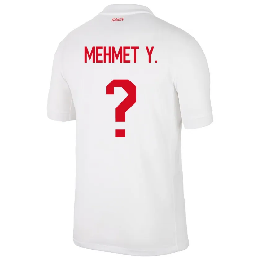 Danxen Dame Tyrkia Mehmet Yildirim #0 Hvit Hjemmetrøye Drakt Trøye 24-26 Skjorter T-Skjorte