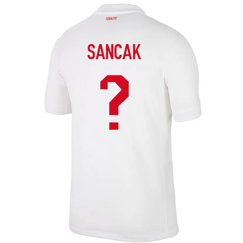 Danxen Dame Tyrkia Tolga Sancak #0 Hvit Hjemmetrøye Drakt Trøye 24-26 Skjorter T-Skjorte