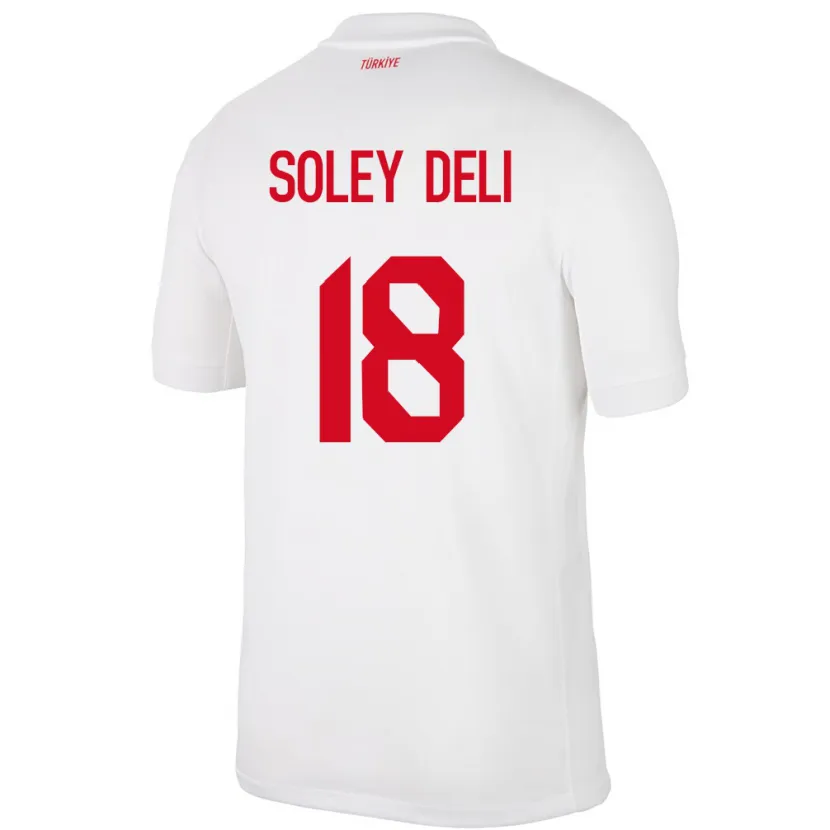 Danxen Dame Tyrkia Dilara Soley Deli #18 Hvit Hjemmetrøye Drakt Trøye 24-26 Skjorter T-Skjorte