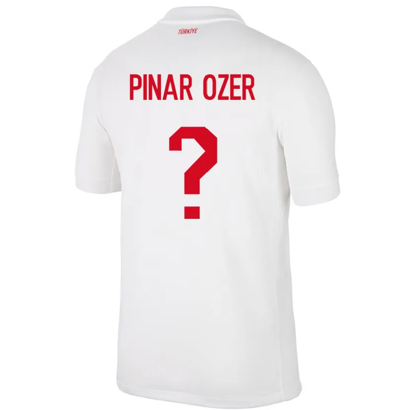 Danxen Dame Tyrkia Senem Pınar Özer #0 Hvit Hjemmetrøye Drakt Trøye 24-26 Skjorter T-Skjorte