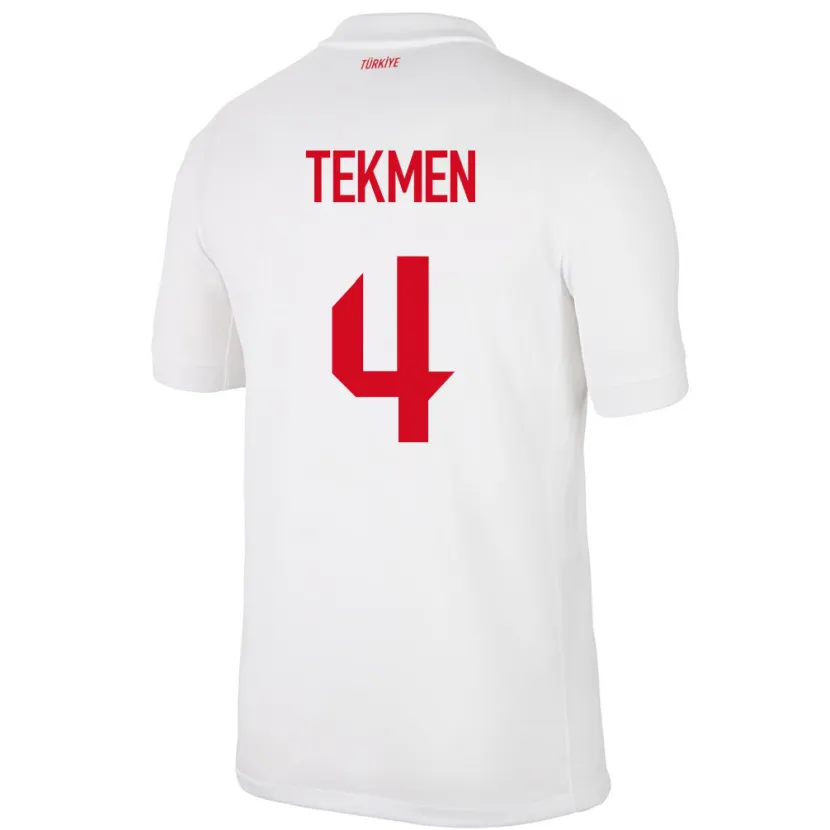 Danxen Dame Tyrkia Ece Tekmen #4 Hvit Hjemmetrøye Drakt Trøye 24-26 Skjorter T-Skjorte