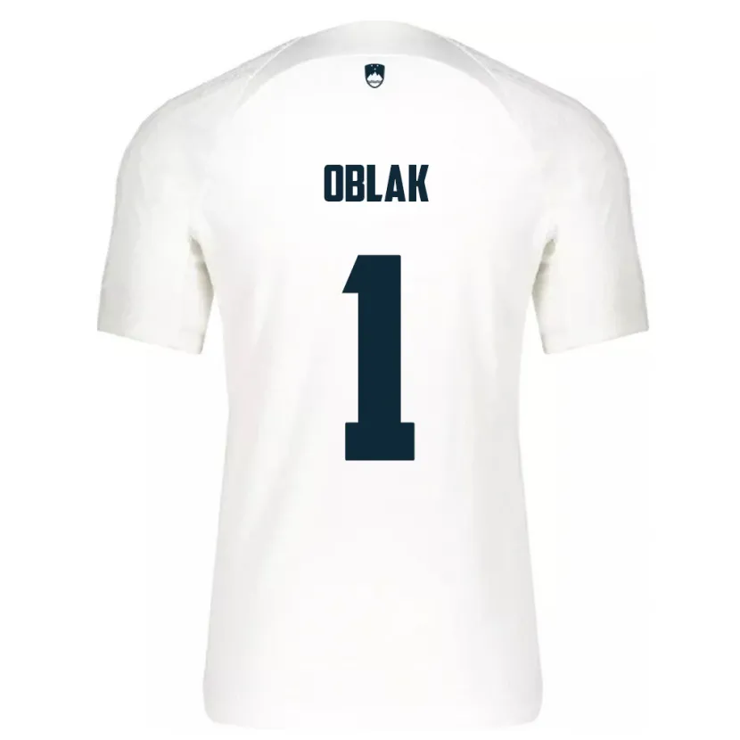 Danxen Dame Slovenia Jan Oblak #1 Hvit Hjemmetrøye Drakt Trøye 24-26 Skjorter T-Skjorte