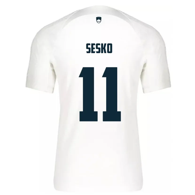 Danxen Dame Slovenia Benjamin Sesko #11 Hvit Hjemmetrøye Drakt Trøye 24-26 Skjorter T-Skjorte