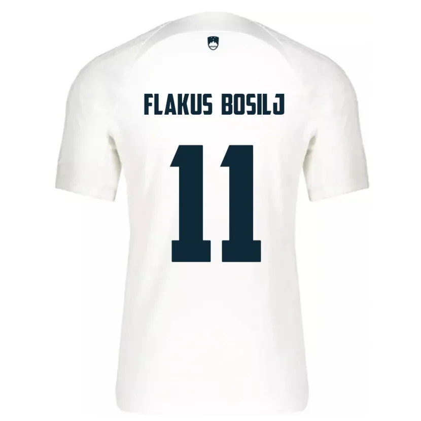 Danxen Dame Slovenia David Flakus Bosilj #11 Hvit Hjemmetrøye Drakt Trøye 24-26 Skjorter T-Skjorte