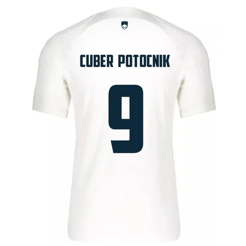 Danxen Dame Slovenia Jaka Cuber Potocnik #9 Hvit Hjemmetrøye Drakt Trøye 24-26 Skjorter T-Skjorte