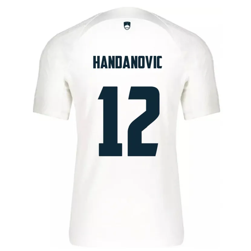 Danxen Dame Slovenia Tanej Handanovic #12 Hvit Hjemmetrøye Drakt Trøye 24-26 Skjorter T-Skjorte