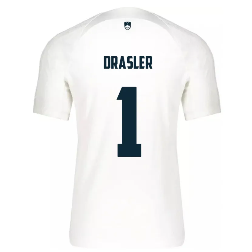 Danxen Dame Slovenia Iztok Drasler #1 Hvit Hjemmetrøye Drakt Trøye 24-26 Skjorter T-Skjorte